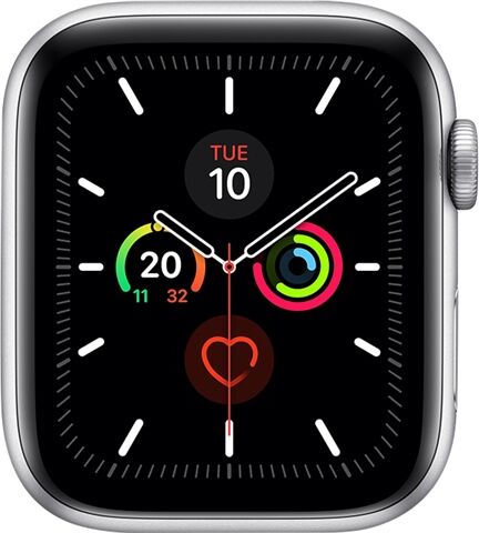 Refurbished: Watch Series 5 (GPS) NO STRAP, Silver Aluminium, 44mm, C Refurbished: Watch Series 5 (GPS) NO STRAP, Silver Aluminium, 44mm, C
