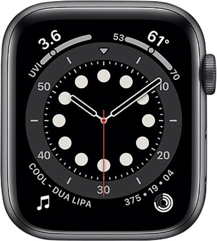 Refurbished: Watch Series 6 (Cellular) NO STRAP, Space Grey Aluminium, 44mm, A Refurbished: Watch Series 6 (Cellular) NO STRAP, Space Grey Aluminium, 44mm, A