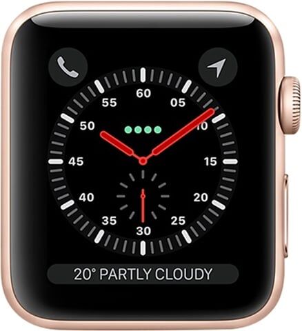 Refurbished: Watch Series 3 (GPS) NO STRAP, Gold Aluminium, 42mm, B Refurbished: Watch Series 3 (GPS) NO STRAP, Gold Aluminium, 42mm, B
