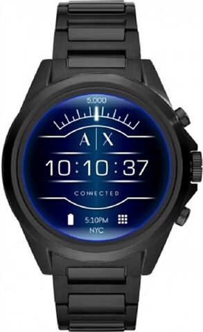 Refurbished: Armani Exchange AXT2002 Stainless Steel Black 48MM, A Refurbished: Armani Exchange AXT2002 Stainless Steel Black 48MM, A