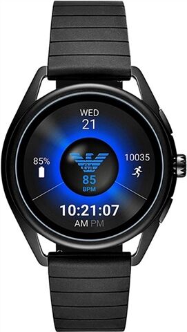 Refurbished: Emporio Armani ART5017 Connected Smartwatch With Rubber Strap, B Refurbished: Emporio Armani ART5017 Connected Smartwatch With Rubber Strap, B