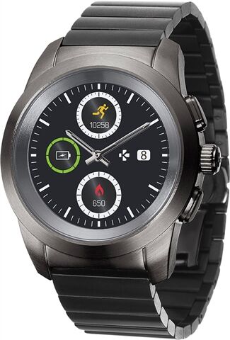 Refurbished: MyKronoz ZeTime Elite Hybrid Smartwatch 44mm Brushed Titanium, A Refurbished: MyKronoz ZeTime Elite Hybrid Smartwatch 44mm Brushed Titanium, A