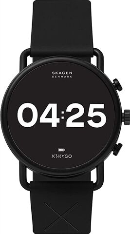 Refurbished: Skagen SKT5202 HR Falster 3 Smartwatch Black Silicone, A
