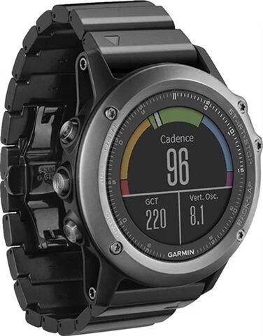 Refurbished: Garmin Fenix 3 Sapphire GPS Multisport Watch - Carbon Grey, C