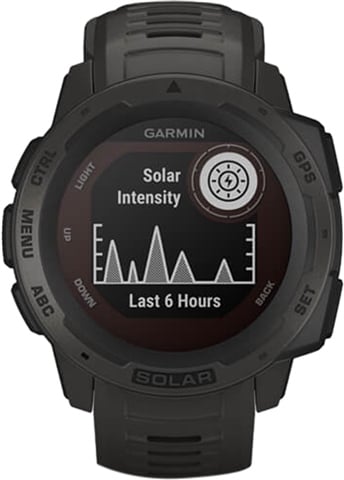 Refurbished: Garmin Instinct Solar GPS Smartwatch - Graphite, B Refurbished: Garmin Instinct Solar GPS Smartwatch - Graphite, B