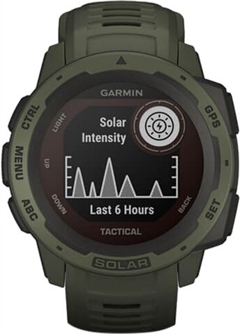 Refurbished: Garmin Instinct Solar Tactical Ed. GPS Smartwatch - Moss, B