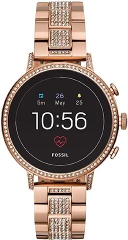 Refurbished: Fossil Gen 4 Venture HR FTW6011 - Rose Gold Jewels/Rose Gold Jewels, B