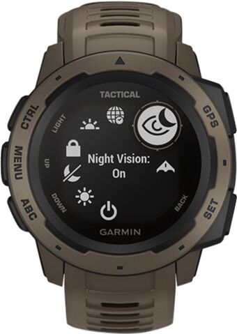 Refurbished: Garmin Instinct Tactical Ed. GPS Smartwatch - Coyote Tan, B