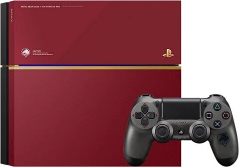 Refurbished: Playstation 4 Console, 500GB Metal Gear Red LE (No Game), Unboxed
