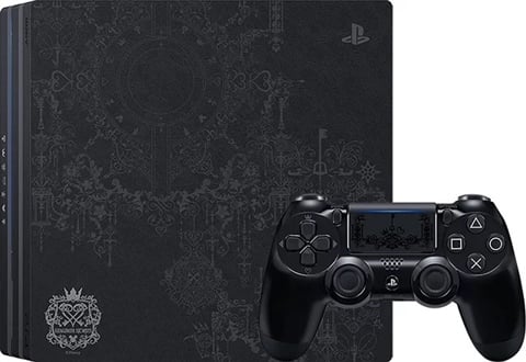 Refurbished: Playstation 4 Pro Console, 1TB Kingdom Hearts III Black (No Game), Boxed