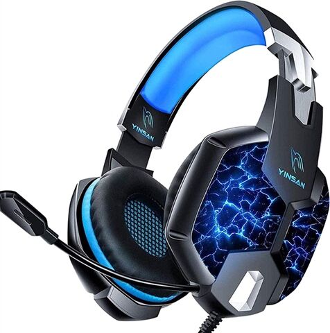 Refurbished: Yinsan TM-5 RGB Wired Gaming Headset Over-Ear (PS4, XBOX, PC), A Refurbished: Yinsan TM-5 RGB Wired Gaming Headset Over-Ear (PS4, XBOX, PC), A