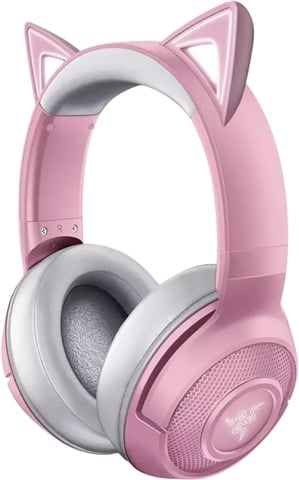 Refurbished: Razer Kraken Kitty Wireless Headset with Chroma Lighting-Pink, A Refurbished: Razer Kraken Kitty Wireless Headset with Chroma Lighting-Pink, A