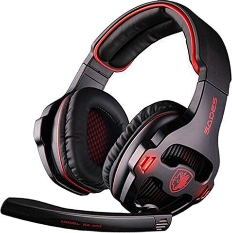 Refurbished: Sades SA-903 Gaming Headset w/Mic, B Refurbished: Sades SA-903 Gaming Headset w/Mic, B