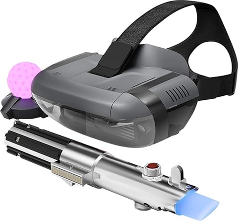 Refurbished: Lenovo Star Wars Jedi Challenges AR Headset with Controller & Beacon, A Refurbished: Lenovo Star Wars Jedi Challenges AR Headset with Controller & Beacon, A