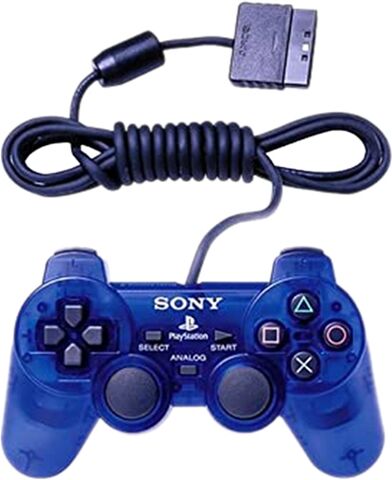 Refurbished: Official Sony PlayStation 2 DualShock 2 Controller - Clear Blue Refurbished: Official Sony PlayStation 2 DualShock 2 Controller - Clear Blue