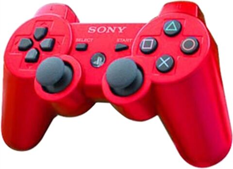 Refurbished: PS3 Official Dual Shock 3 Red Controller Refurbished: PS3 Official Dual Shock 3 Red Controller