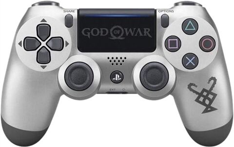 Refurbished: PS4 Official Dual Shock 4 God Of War Silver Controller