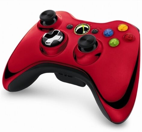 Refurbished: X360 Official Wireless Pad Chrome Red Refurbished: X360 Official Wireless Pad Chrome Red