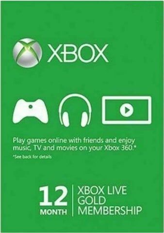 Refurbished: Xbox Live Gold (S) 12 Month Refurbished: Xbox Live Gold (S) 12 Month