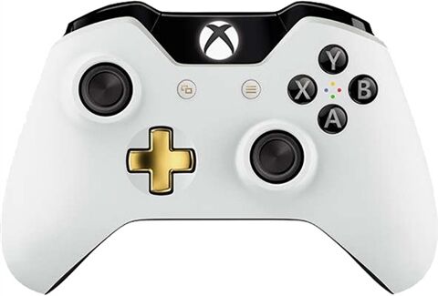 Refurbished: Official Xbox One Lunar White/Gold Controller Refurbished: Official Xbox One Lunar White/Gold Controller