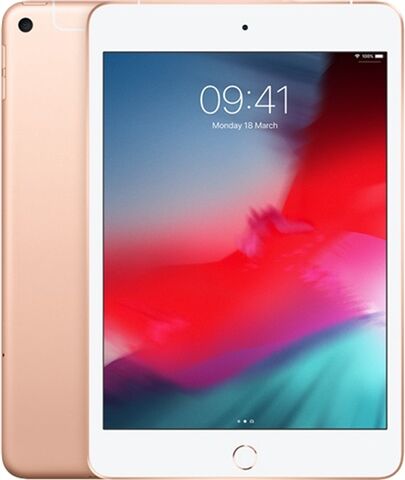 Refurbished: Apple iPad Mini 5th Gen (A2124) 7.9” 64GB - Gold, Unlocked A
