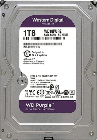 Refurbished: WD Purple WD10PURZ 1TB 3.5” SATA III