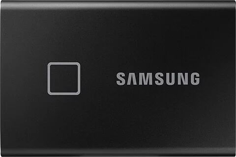 Refurbished: Samsung T7 Touch Portable SSD 2TB USB-C - Metallic Black