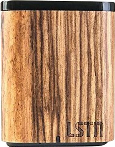 Refurbished: LSTN Sound Satellite Zebra Wood Portable Speaker, A Refurbished: LSTN Sound Satellite Zebra Wood Portable Speaker, A