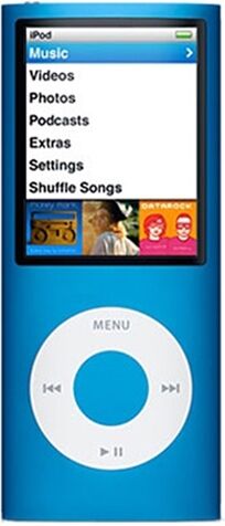 Refurbished: Apple iPod Nano 4th Generation 8GB - Blue, C Refurbished: Apple iPod Nano 4th Generation 8GB - Blue, C