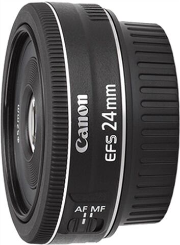 Refurbished: Canon EF-S 24mm f/2.8 STM Black Lens