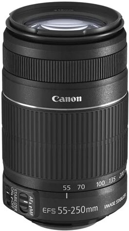 Refurbished: Canon EF-S 55-250mm f/4-5.6 IS II Black Lens Refurbished: Canon EF-S 55-250mm f/4-5.6 IS II Black Lens