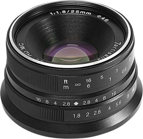 Refurbished: 7artisans 25mm F1.8 MF Fixed Lens (MFT)