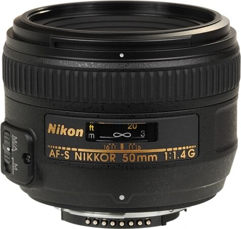 Nikon AF-S Nikkor 50mm f/1.4G Black Lens