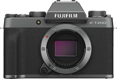 Refurbished: Fujifilm X-T200 24.2MP Mirrorless Digital Camera (Body) Dark Silver, B