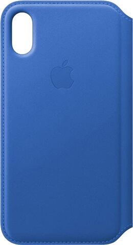 Refurbished: Apple iPhone X Leather Folio Case - Electric Blue