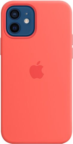 Refurbished: Apple iPhone 12/12 Pro Silicone Case with MagSafe - Pink Citrus Refurbished: Apple iPhone 12/12 Pro Silicone Case with MagSafe - Pink Citrus