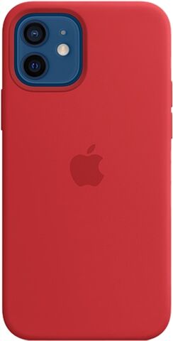 Refurbished: Apple iPhone 12/12 Pro Silicone Case with MagSafe - (PRODUCT)RED Refurbished: Apple iPhone 12/12 Pro Silicone Case with MagSafe - (PRODUCT)RED