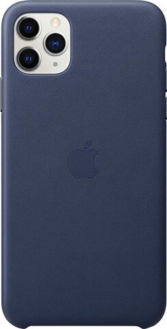 Refurbished: Apple iPhone 11 Pro Max Leather Case - Midnight Blue Refurbished: Apple iPhone 11 Pro Max Leather Case - Midnight Blue
