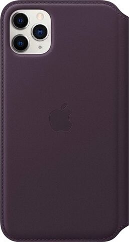 Refurbished: Apple iPhone 11 Pro Max Leather Folio Case, - Aubergine Refurbished: Apple iPhone 11 Pro Max Leather Folio Case, - Aubergine