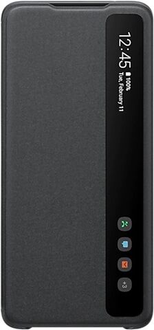 Refurbished: Samsung Galaxy S20 Clear View Cover - Black Refurbished: Samsung Galaxy S20 Clear View Cover - Black