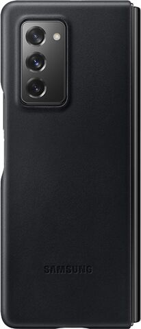 Refurbished: Samsung Galaxy Fold 2 EF-VF916 Leather Case - Black Refurbished: Samsung Galaxy Fold 2 EF-VF916 Leather Case - Black