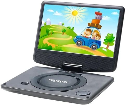 Refurbished: Voyager 7” Single Screen Portable DVD Player (VYCDVD7-BLK), B