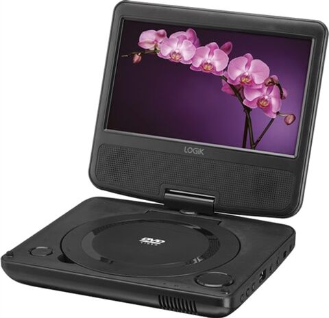 Refurbished: LOGIK L7SPDVD16 7” Portable DVD Player, C
