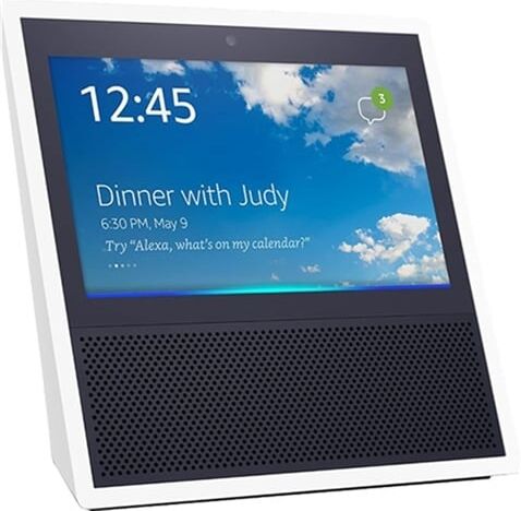 Refurbished: Amazon Echo Show 1st Gen (MW46WB) - White, B Refurbished: Amazon Echo Show 1st Gen (MW46WB) - White, B