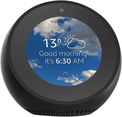 Refurbished: Amazon Echo Spot (VN94DQ) - Black, B Refurbished: Amazon Echo Spot (VN94DQ) - Black, B