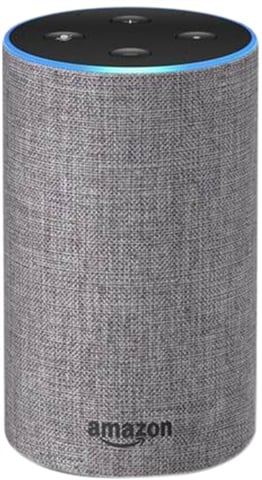 Refurbished: Amazon Echo 2nd Gen (XC56PY) - Heather Grey Fabric, C