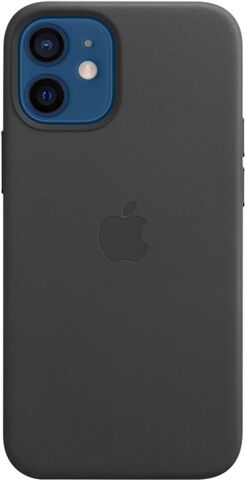 Refurbished: Apple iPhone 12 Mini Leather Case with MagSafe - Black Refurbished: Apple iPhone 12 Mini Leather Case with MagSafe - Black