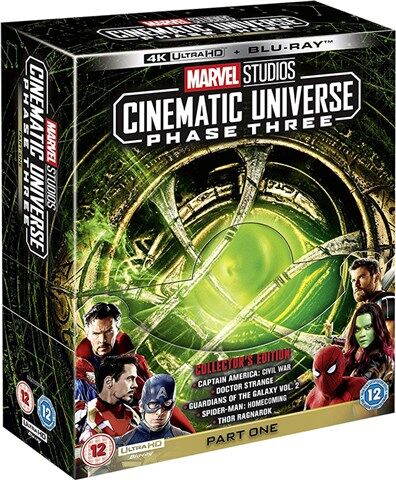 Marvel Studios Phase 3 Part 1: 5-Films (12) 4K UHD+BR W/Art Cards&Posters