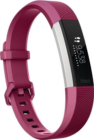 Refurbished: FitBit Alta HR Fitness Wristband Silver/Pink- Small, C