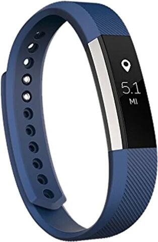 Refurbished: Fitbit Alta Fitness Wrist Band Blue/Silver, Large C